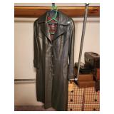 Ladies Leather Coat (Gray)