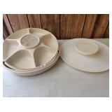 Vintage Tupperware Relish Tray w Lid & More