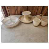 Vintage Tupperware Relish Trays & Condiment Caddy
