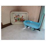 Vintage Lap Tray and Mini Wagon