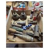 Vintage Oil Cans, Misc tools