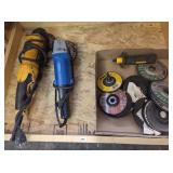 Pair Angle Grinders & Discs