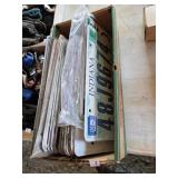 Box of License Plates