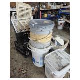 5 Gal. Buckets & Assorted Crates