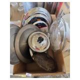 Assorted Lids, Stove Burner Reflector Rings,