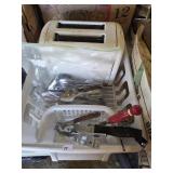 Utencils, Flatware & Toaster