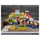 Vintage Fisher-Price Little People & Furniture
