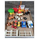 Vintage Fisher-Price Little People Farm Set