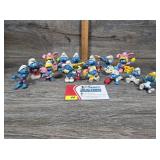 Vintage Schleich Smurfs Lot (14)