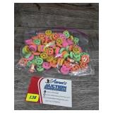 Bag of Rubber Smiley Faces