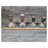 Sterling weighted Candlesitcks 600g