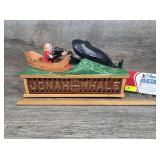Cast Iron Mechanical Bank Jonah and the Whale