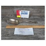 Sterling Silver Spoon  65 grams