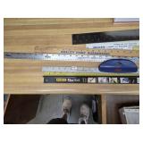 Assorted Yardsticks, Squares, etc