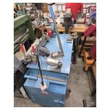 Roller Metal Work Table w/ Attached Tools