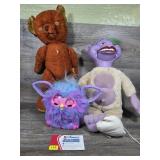Talking Furby, Vintage Bear & Peanut