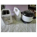 Sunbeam Toaster, Mixer, West Bend Slow Cooker