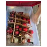 Tub of Christmas Ornaments