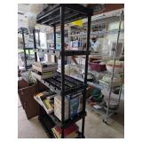 Black Plastic Shelving 18x48x76