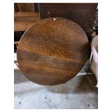 Oak Pedestal Table & 4 Chairs