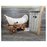 Covered Wagon & Outhouse