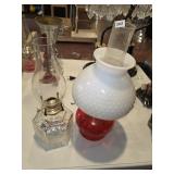 Pair Oil Lamps