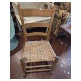 Primative Shaker Style Rocking Chair Cane Seat