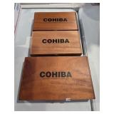 Cohiba Wood Cigar Boxes