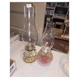 Pair Oil Lamps