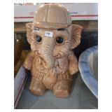 Elephant w/ Ballcap Cookie Jar