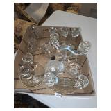 Glass Candlestick Lot