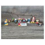 VIntage Mixed PVC Figures, Smurfs, Disney, & more