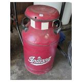 Vintage Painted Milk Can w/ IU Hoosier