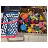 Shopping basket & Misc. Toys
