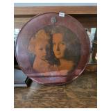 Wood Wall Plaque w/ Mother & Daughter