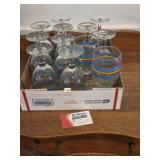 Libbey Mambo Fiesta Striped Stemware