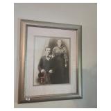 Framed Print of Antique Studio Portrait of Couple