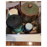 Misc. Pottery, Oil Lamp & More
