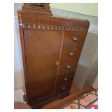Art Deco Waterfall Chifferobe / Wardrobe