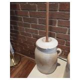Stoneware Butter Churn
