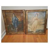 Vintage Matching Frames Blue Boy & Pinkie