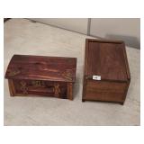 Vntg Wood Keepsake/Jewelry Boxes