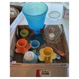 Indiana Glass Aqua Blue Compote & More