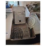 Various Strainers, Baskets, Napkin Holder