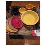 Fiestaware Bowls, Saucers, Cups