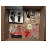 Quartz Watches, Buttons, & More