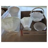 Fenton & Anchor Hocking Milk Glass Lot