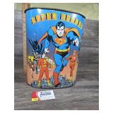 Vintage Super Hero Trash Can