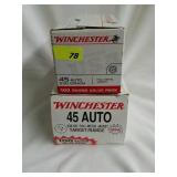 200 Rounds Winchester 45 Auto ammo