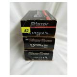 150 Rounds Blazer Brass 45 Auto Ammo